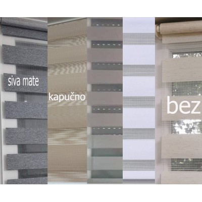 jednobojna zebra zavjesa NA KACENJE od 110 x 220